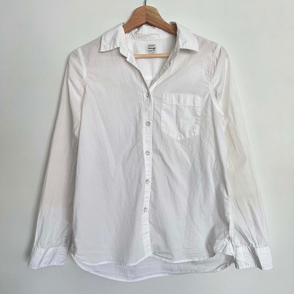 Madewell White Button Down Shirt